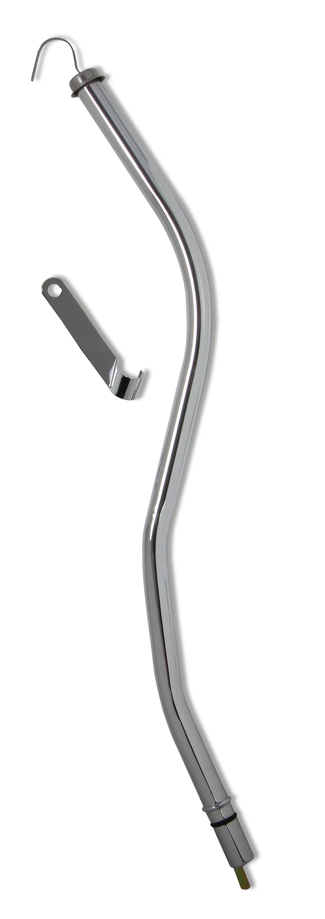 9765-A – MR GASKET Auto Trans Dipstick, GM TH400 Chrome With Mounting Tab/ 2 Piece Design